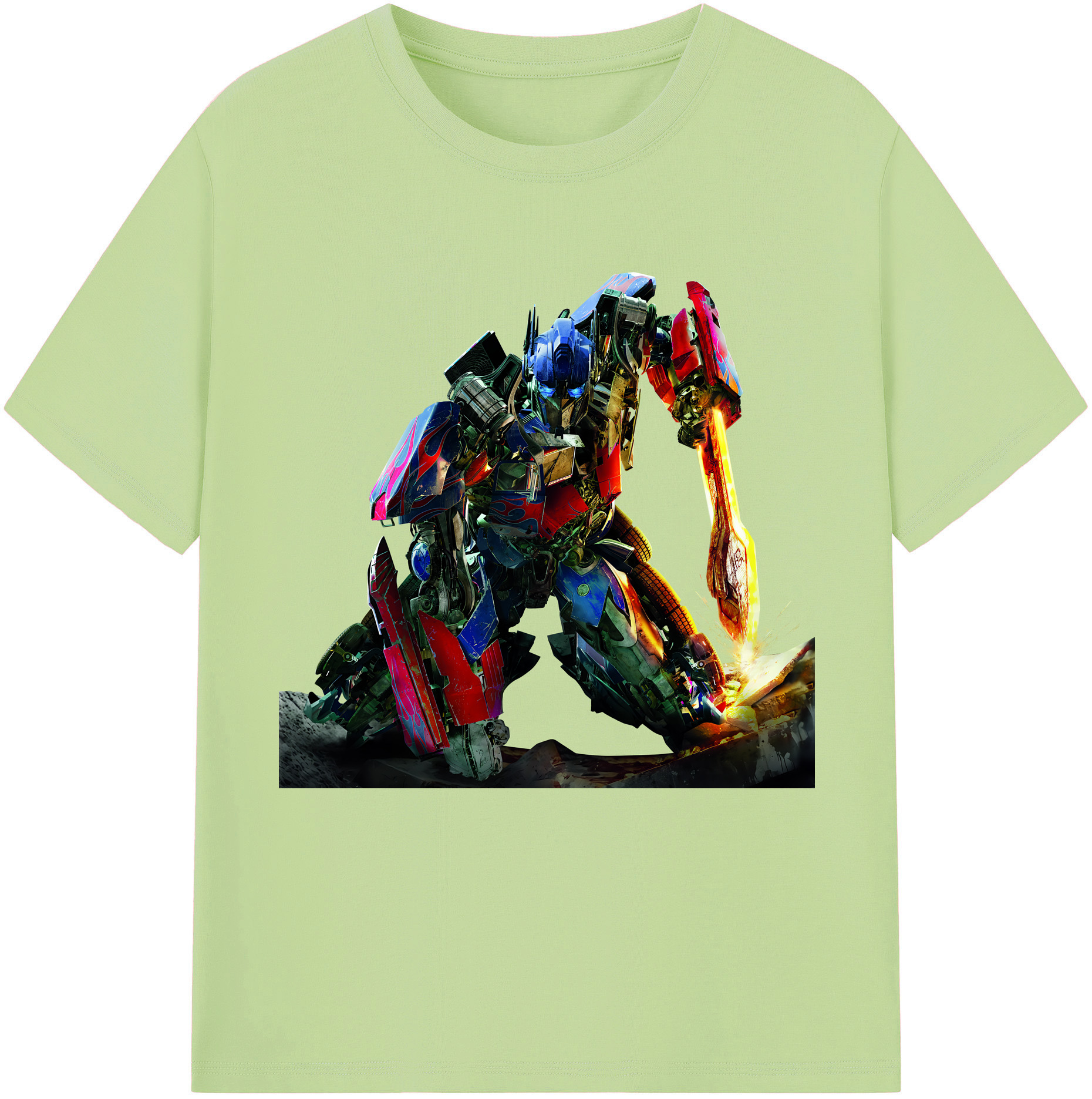 （画像用） Transformers トランスフォーマー 綿100％半袖Tシャツ（フロントプリント）
